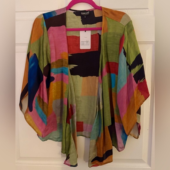 Ammpoure Tops - Ammpoure Multicolor Kimono Cardigan